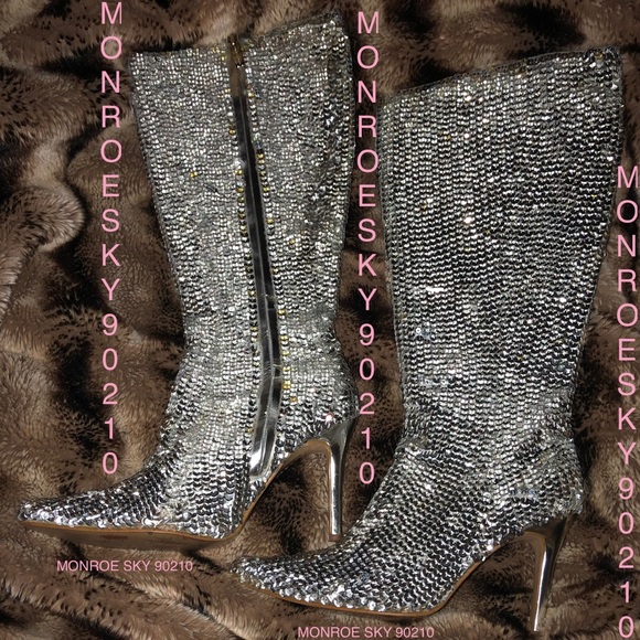 SEQUIN BOOTS - Picture 8 of 8